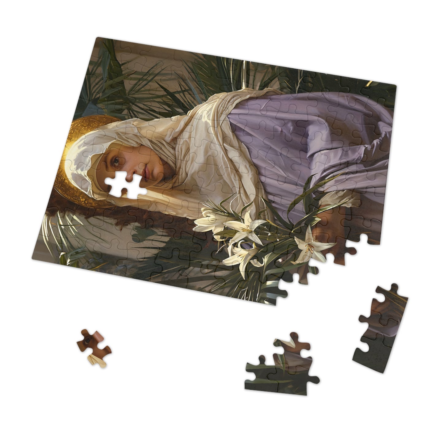 Saint Adele - Puzzle and Keepsake Tin - Religious Jigsaw Puzzle (30, 110, 252, 500,1000-Piece) - Religious Puzzle