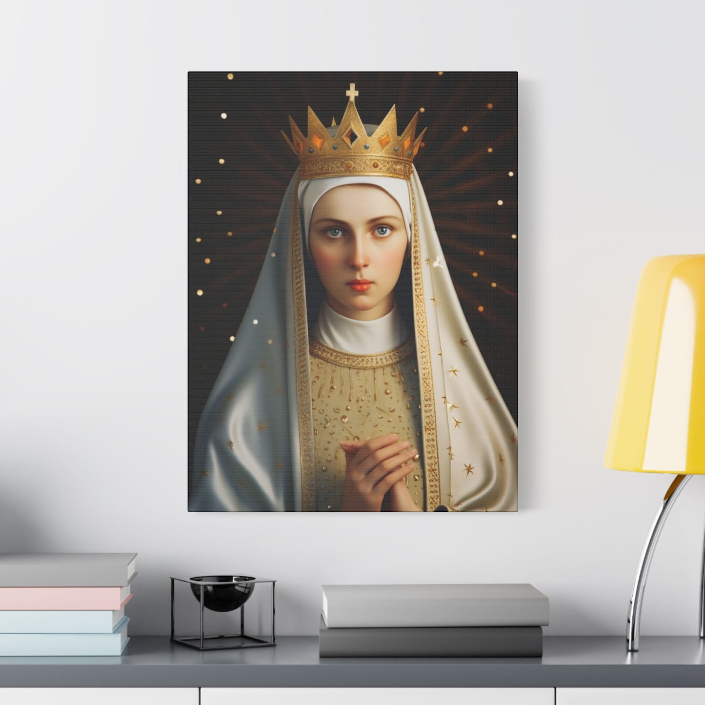 Saint Kinga of Poland Canvas Print - Multiple Sizes - Catholic Home art - Museum Wrapped Canvas - Sanctified Souls Print