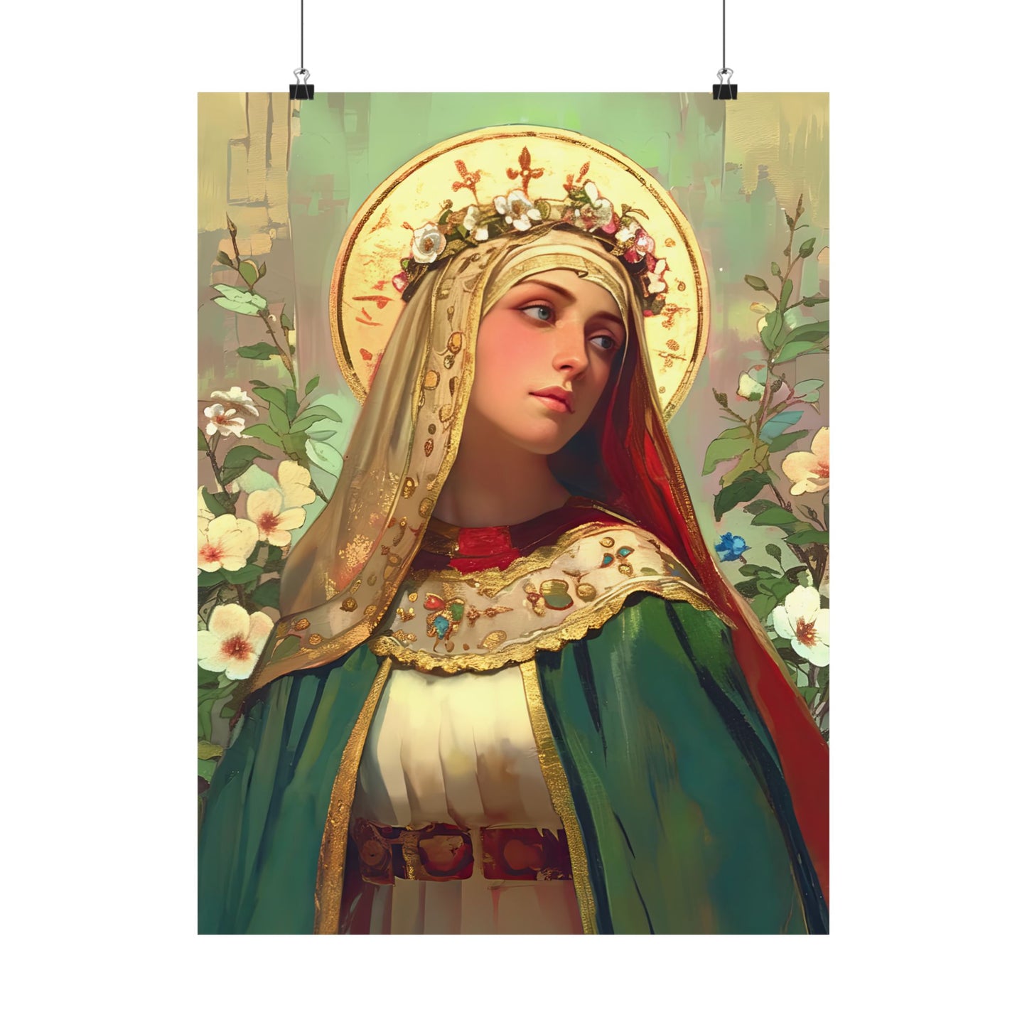 Saint Matilda of Germany Print - Sanctified Souls Print - Multiple Sizes - Premium Matte Vertical Posters