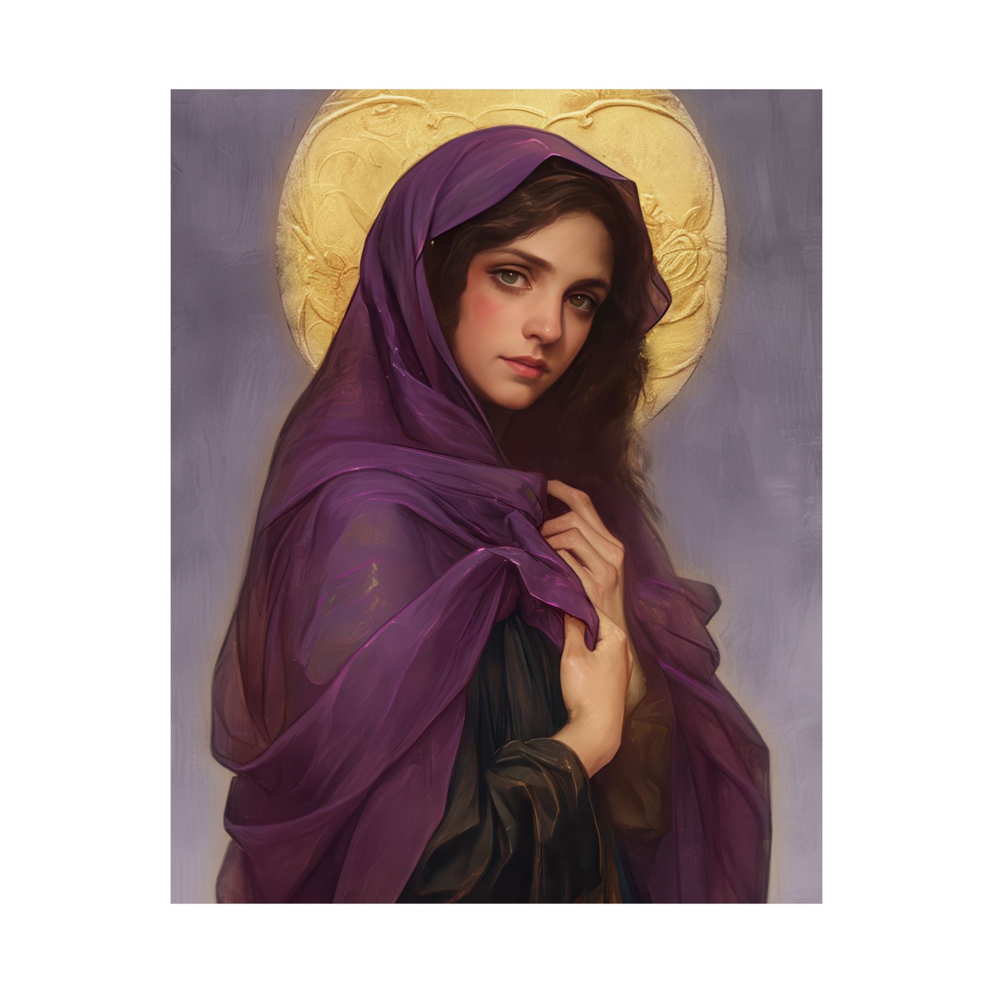 Saint Lydia Purpuraria / Lydia of Thyatira - Sanctified Souls Print - Multiple Sizes - Premium Posters - Catholic Art - Christian painting