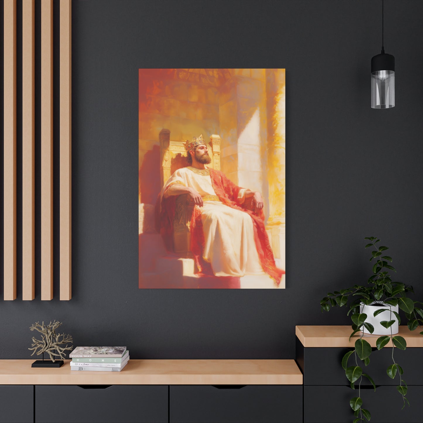 King Solomon: Keeper of God's Understanding - Gallery Wrapped Canvas - Print - Religious Art for your Home - Catholic Art