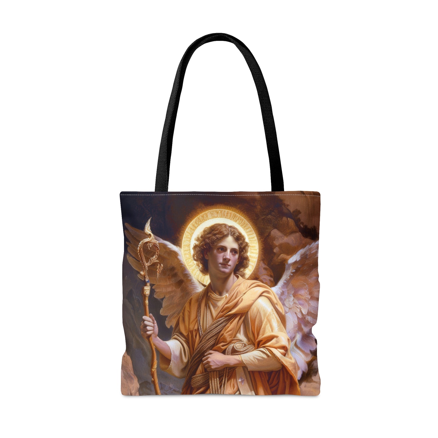 Saint Raphael the Archangel - Tote Bag - Large Medium Small Faith Art Bag - Catholic Faith Purse