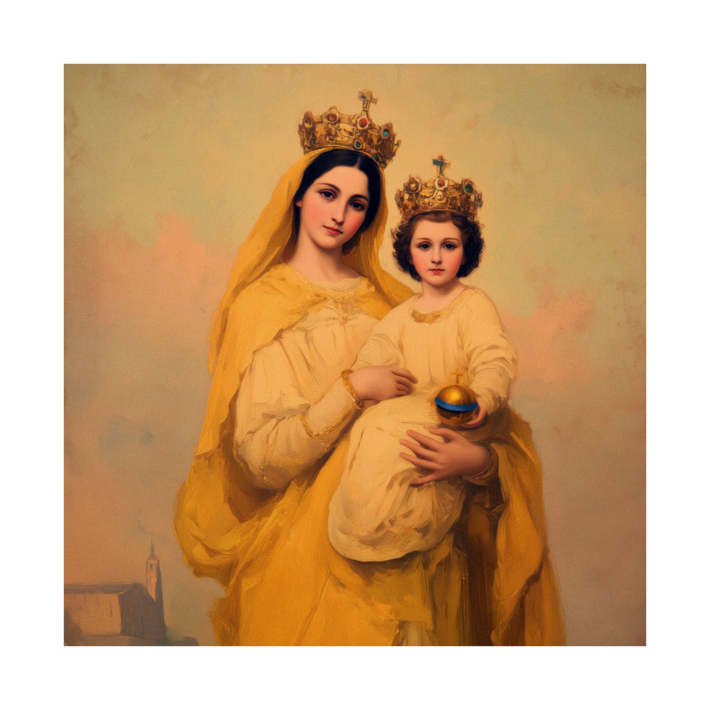 Our Lady of Prompt Succor - Sanctified Souls Print - Multiple Sizes - Premium Matte Vertical Posters
