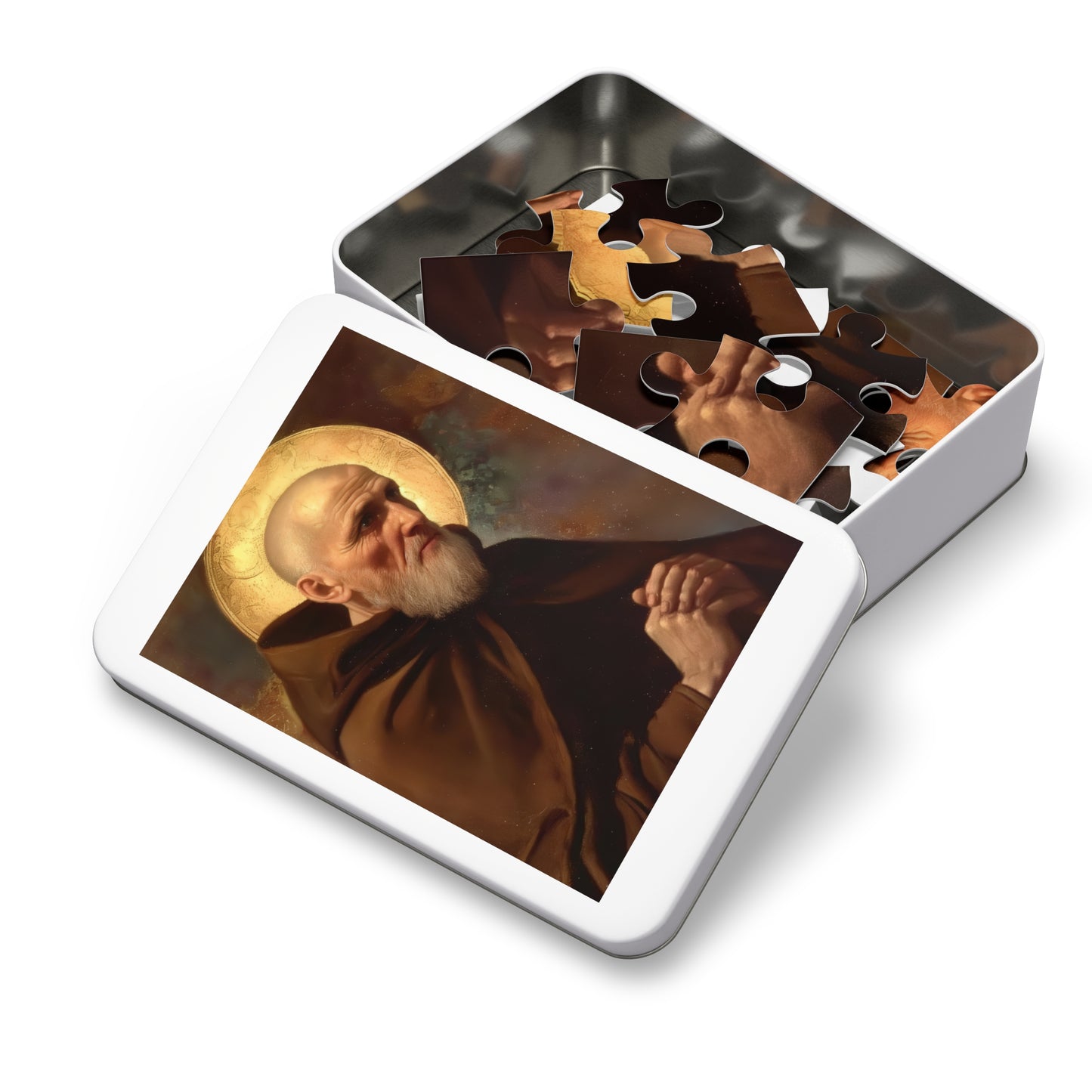 Saint Ignatius of Laconi - Puzzle & Keepsake Tin - Religious Jigsaw Puzzle (30, 110, 252, 500,1000-Piece)
