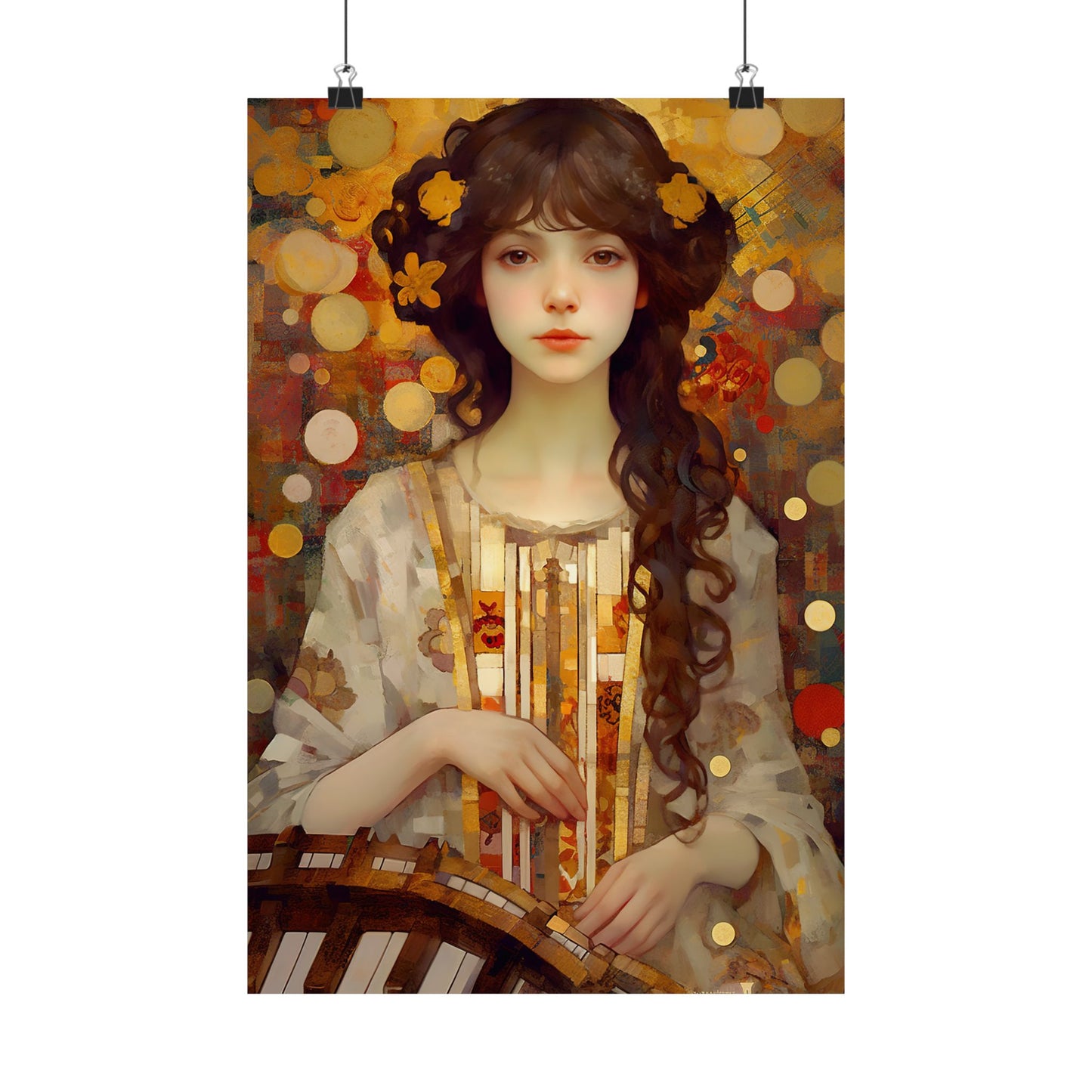 Saint Cecilia - Sanctified Souls Print - Multiple Sizes - Premium Matte Vertical Posters