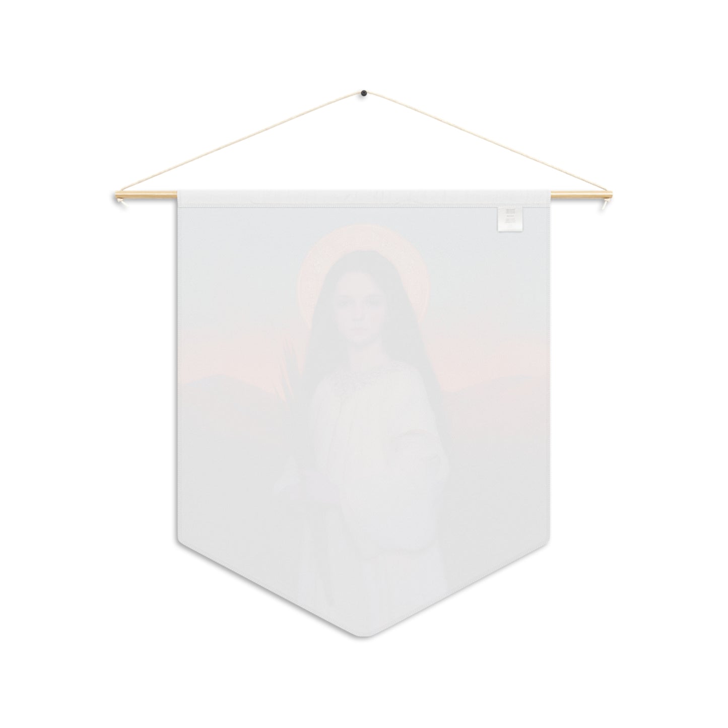 Saint Hope Pennant / Banner / Wall Hanging - Prayer room art - 18" x 21" - Catholic - Large Banner - Gifts for Catholics