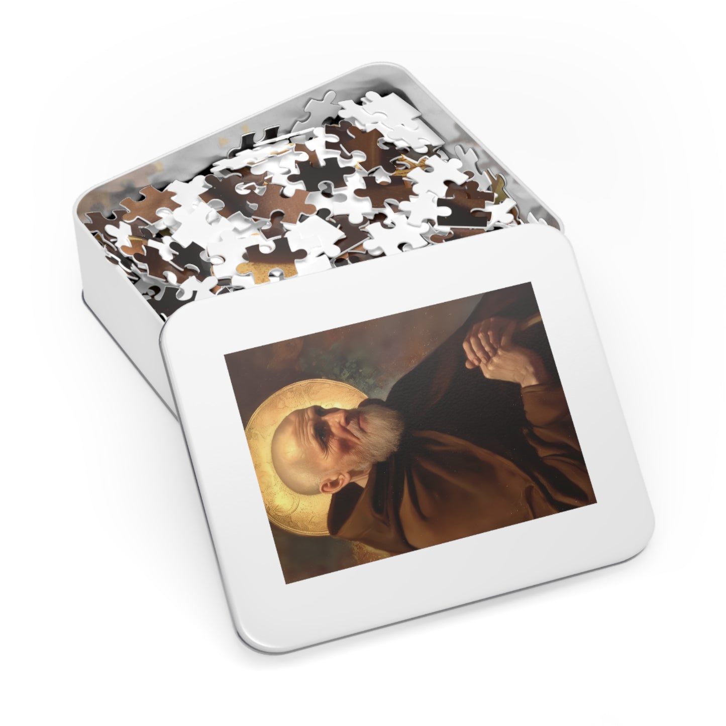 Saint Ignatius of Laconi - Puzzle & Keepsake Tin - Religious Jigsaw Puzzle (30, 110, 252, 500,1000-Piece)