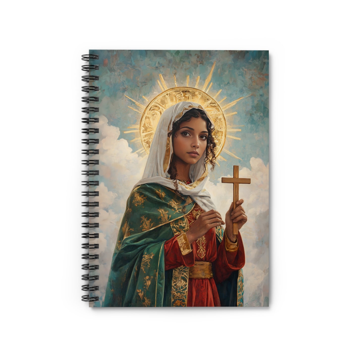 Saint Claudia - Sanctified Souls Art - Religious - Spiral Notebook - Ruled Line - Catholic Religious - Devotional Daily Prayer Journal