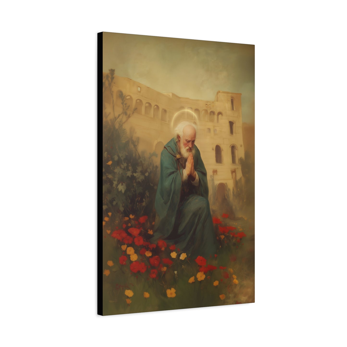 Saint Cyprian - Multiple Sizes - Catholic Home art - Museum Wrapped Canvas - Sanctified Souls Print - Catholic Martyr Art