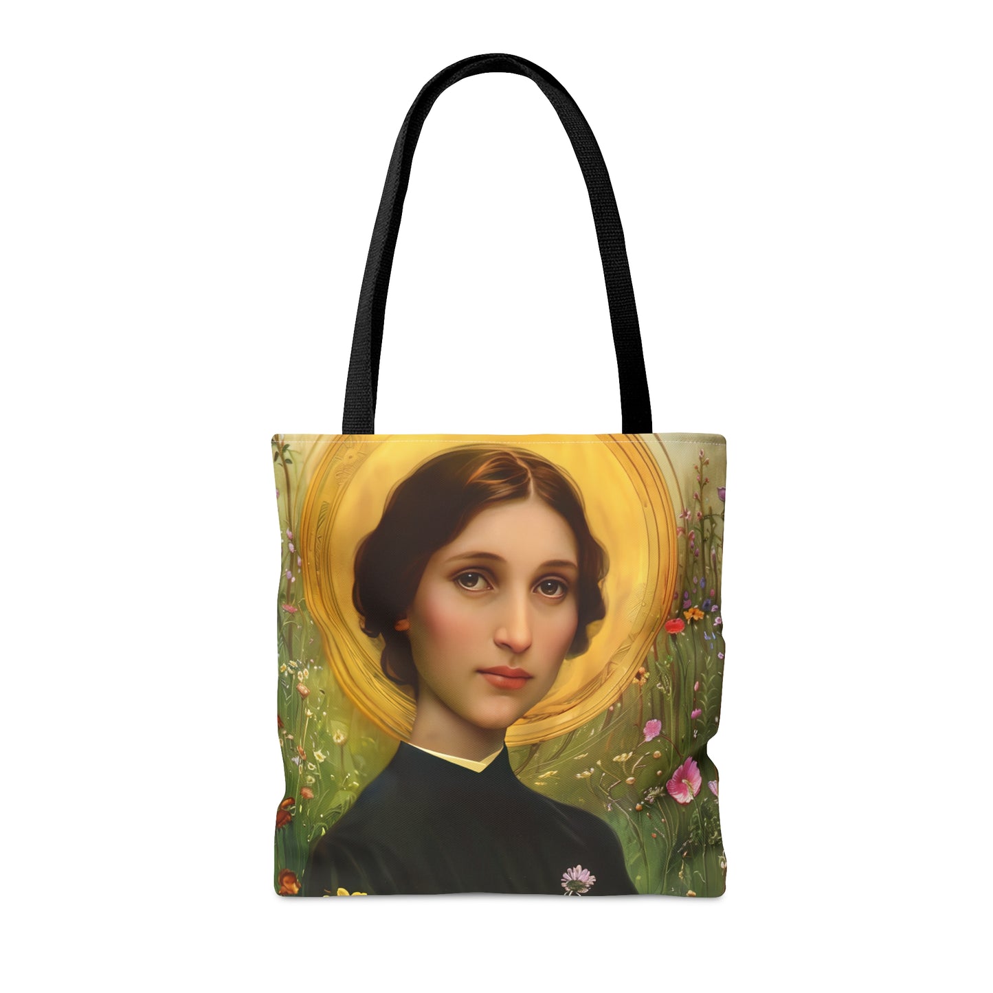Saint Bartolomea Capitanio Tote Bag - Large Medium Small Faith Art Bag - Catholic Faith Purse - Religious Carry All Reusable Tote Bag
