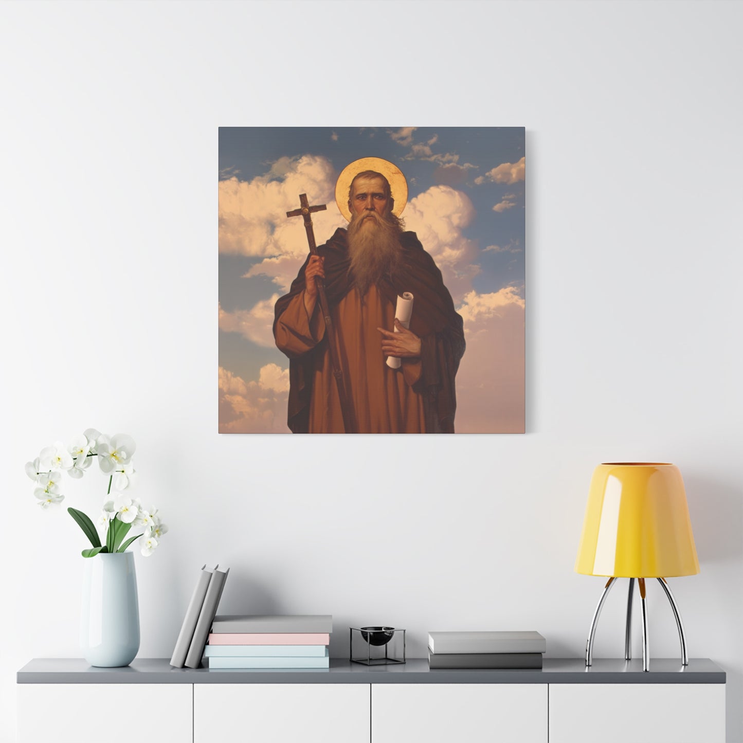 Saint Joannicus the Great / Loannikios of Mount Olympus - Gallery Wrapped Canvas - Print - Religious Art for your Home - Catholic Art Print