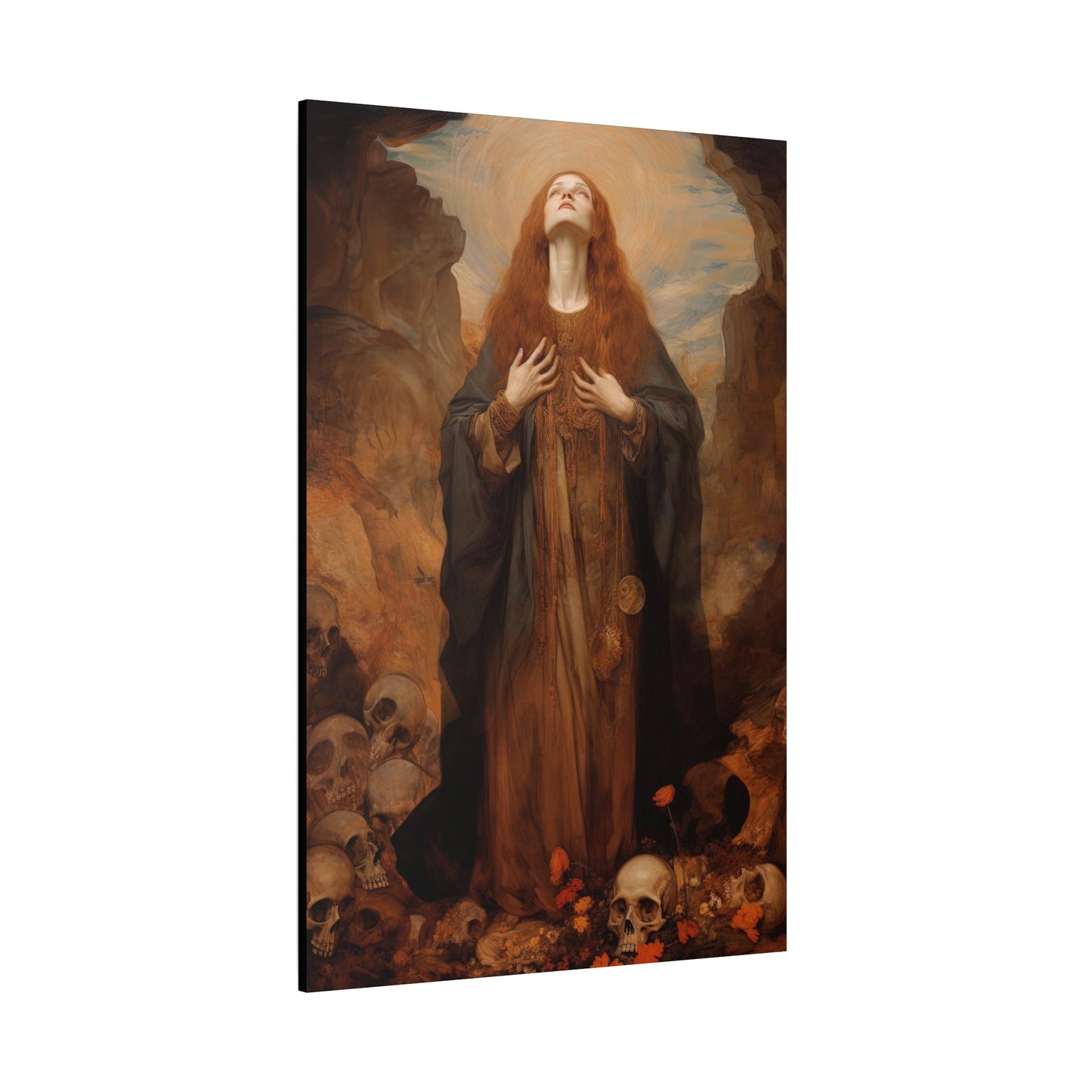 Saint Rosalia - Museum Wrapped Canvas - Sanctified Souls Print - Religious Art for your Home