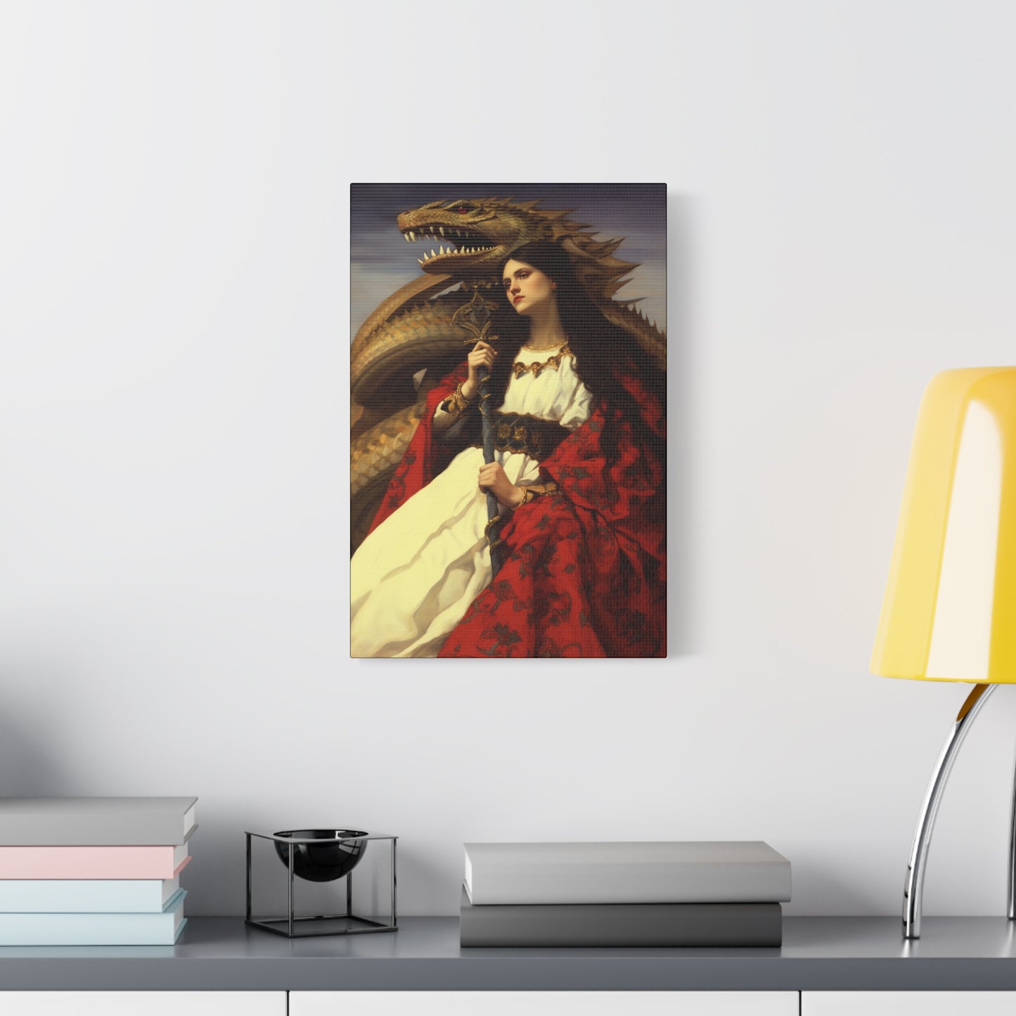 Saint Martha of Bethany Canvas Print - Multiple Sizes - Catholic Home art - Museum Wrapped Canvas - Sanctified Souls Print