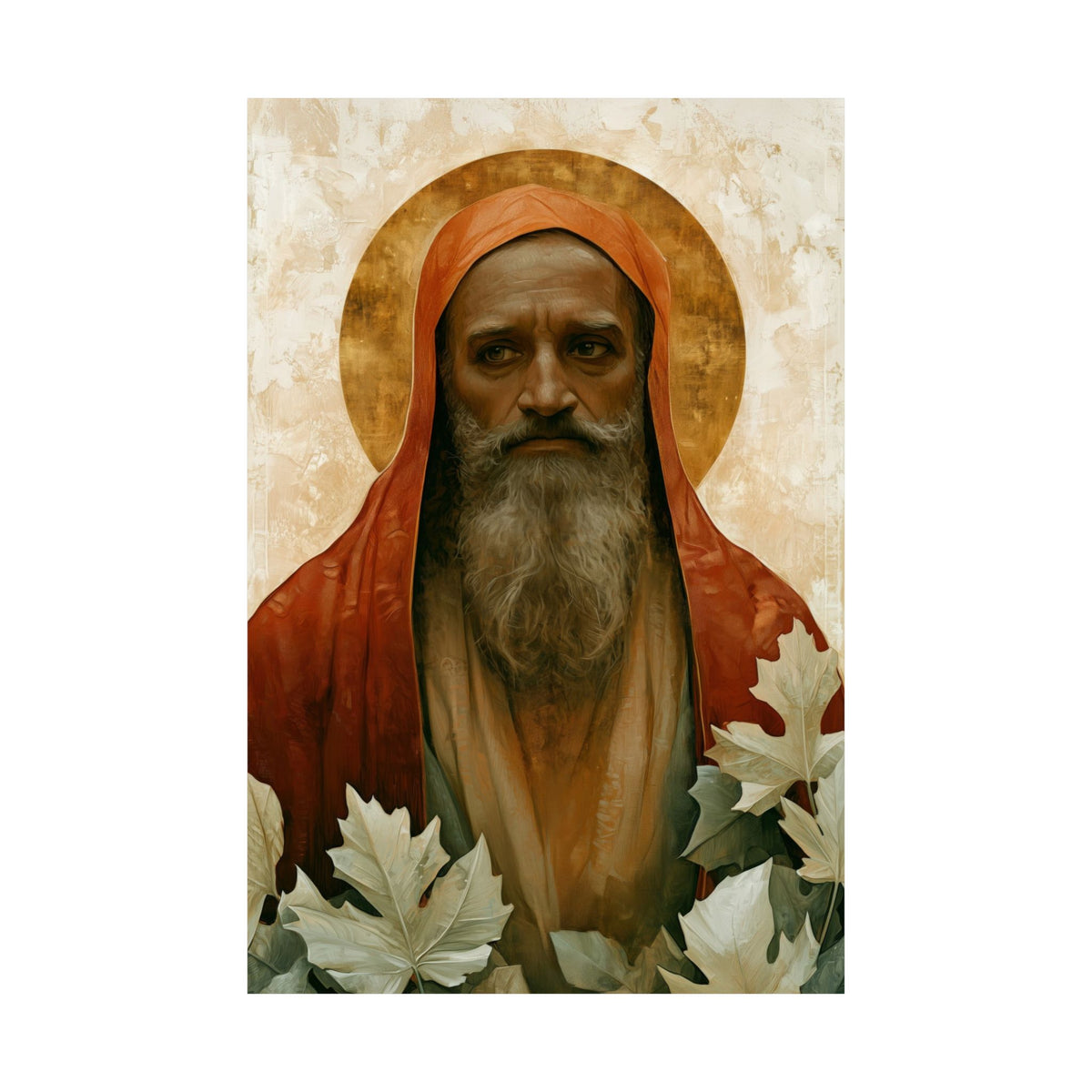 Saint Augustine of Hippo - Sanctified Souls Print - Multiple Sizes - Premium Matte Vertical Posters