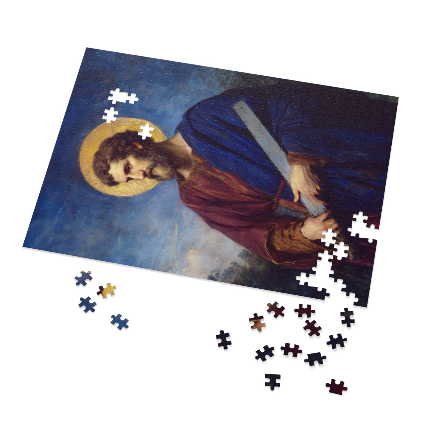Saint Simon the Apostle - Puzzle & Keepsake Tin - Religious Jigsaw Puzzle (30, 110, 252, 500,1000-Piece)