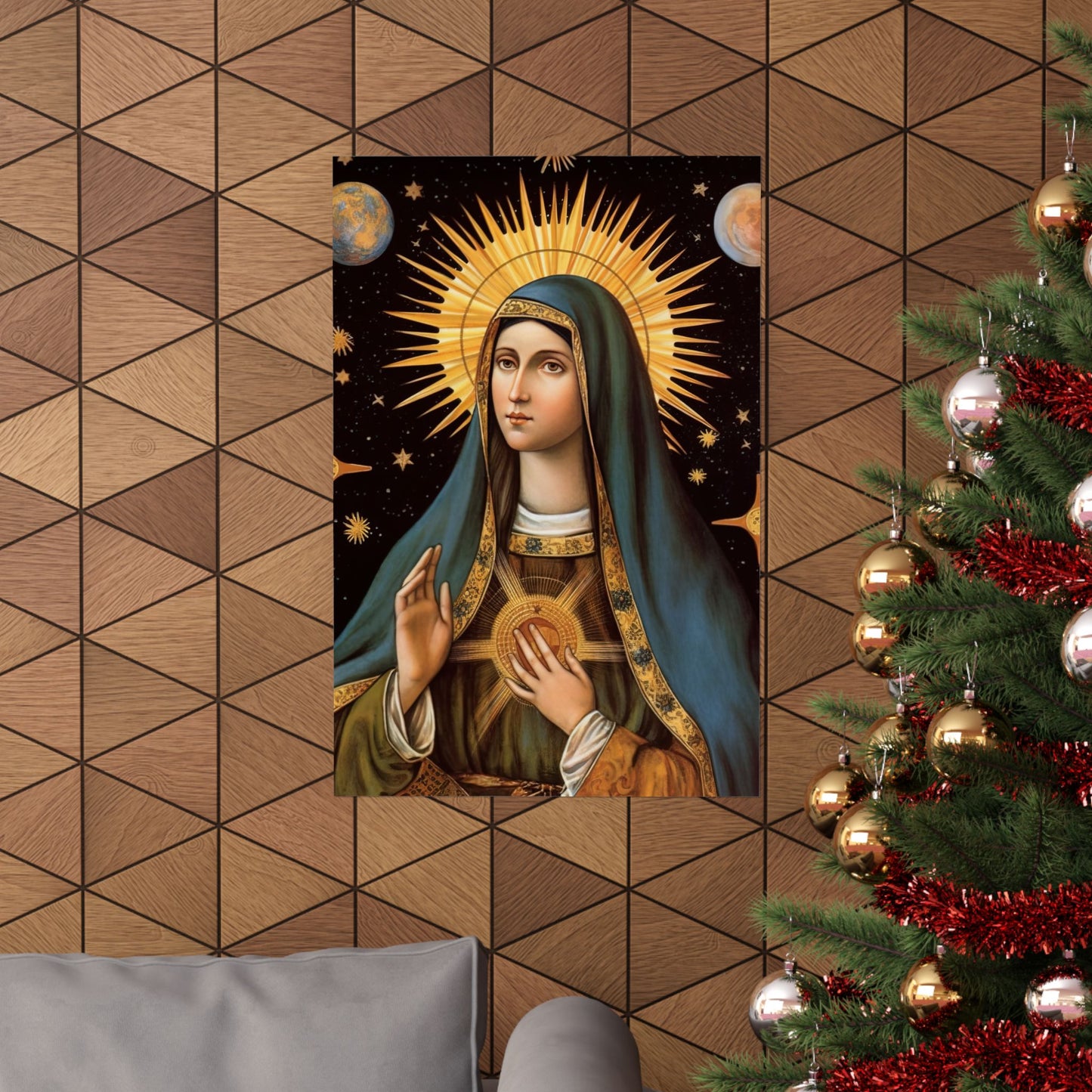 Saint Clare of Assisi - Sanctified Souls Print - Multiple Sizes - Premium Matte Vertical Posters