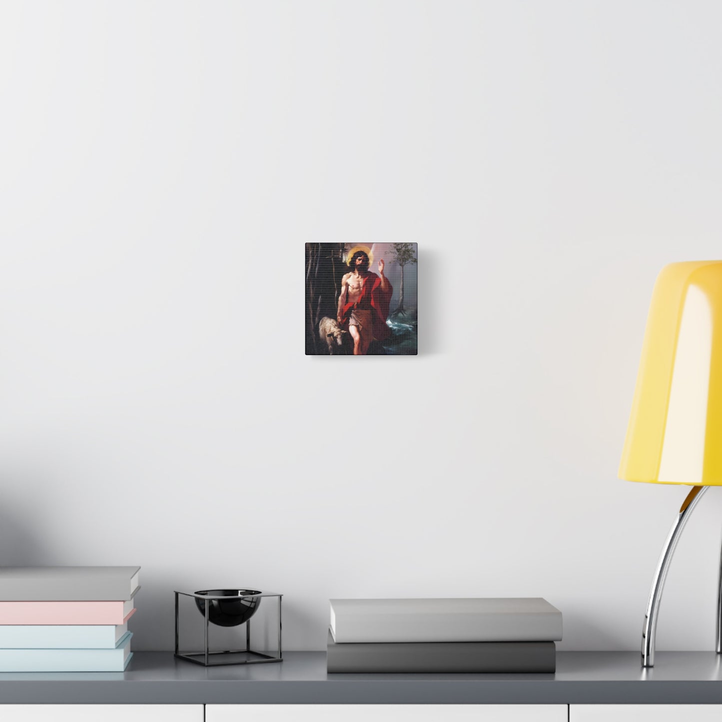 Saint John the Baptist -  Museum Wrapped Canvas - Sanctified Souls Print - Religious Art for your Home - Catholic Patron Saint Art