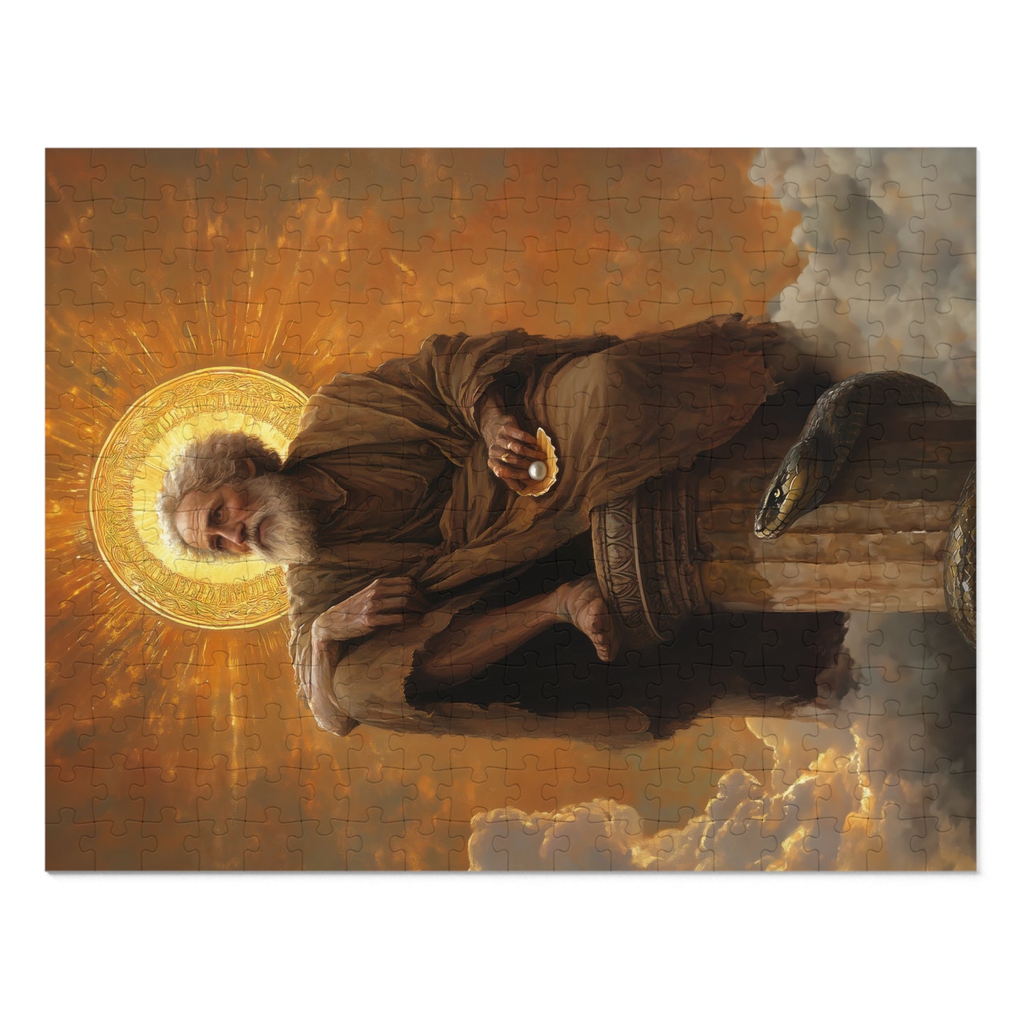 Saint Simeon Stylites - Puzzle and Keepsake Tin - Religious (30, 110, 252, 500,1000) - Religious Puzzle - Gifts for Catholic Families