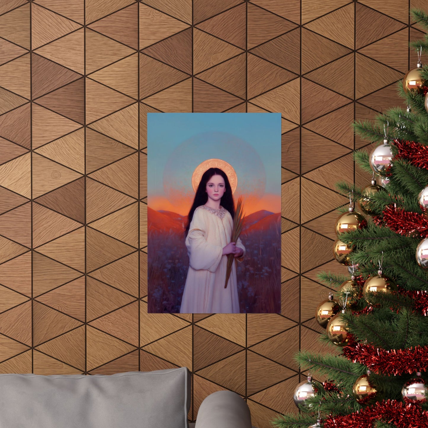 Saint Hope -  Sanctified Souls Print - Multiple Sizes - Premium Posters - Catholic Art - Christian Home - Martyr Saint
