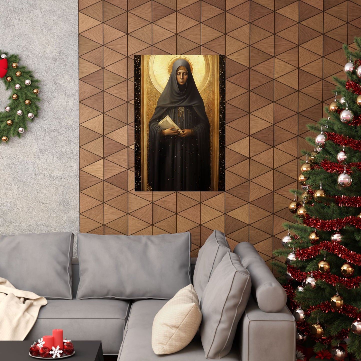 Saint Monica of Hippo - Print - Sanctified Souls Print - Multiple Sizes - Premium Matte Vertical Posters