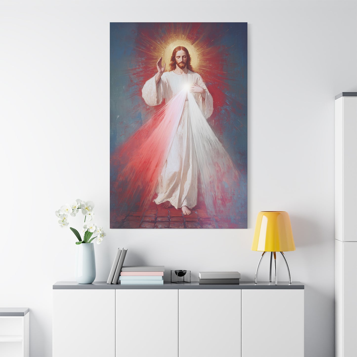 The Divine Mercy - Our Lord Jesus Christ - Gallery Wrapped Canvas - Print - Religious Art for your Home - Catholic