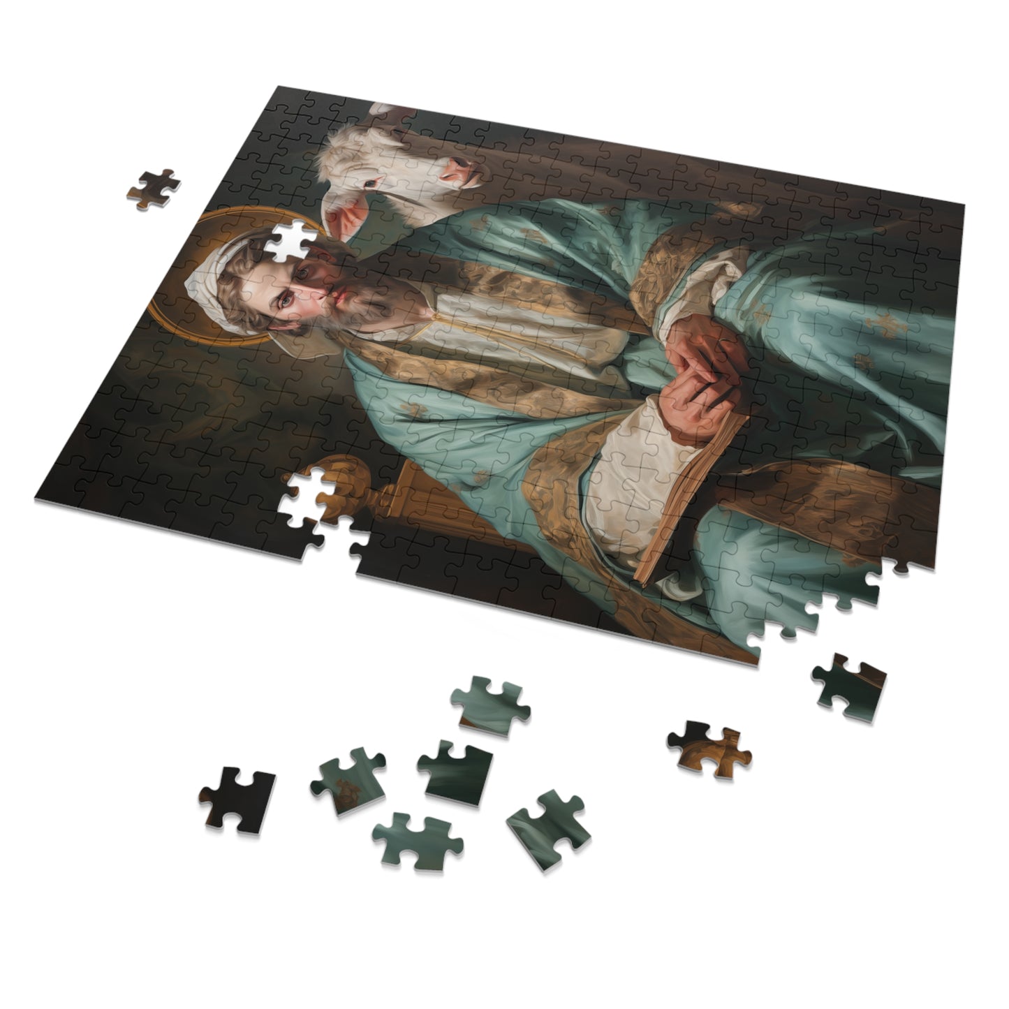 Saint Luke the Evangelist - Puzzle and Keepsake Tin - Jigsaw Puzzle (30, 110, 252, 500,1000-Piece) - Religious Puzzle
