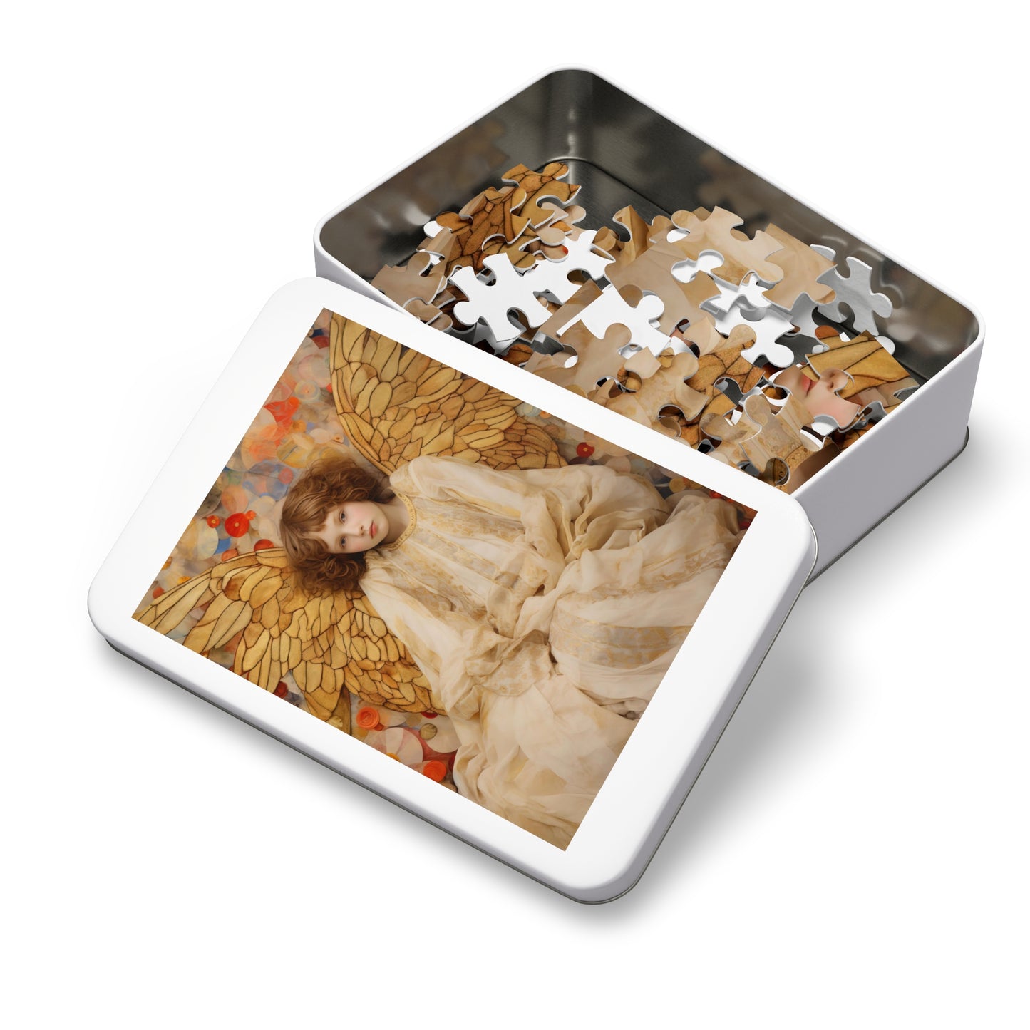 Guiding Light - Puzzle and Keepsake Tin - Religious Jigsaw Puzzle (30, 110, 252, 500,1000-Piece) - Religious Puzzle - Guardian Angel