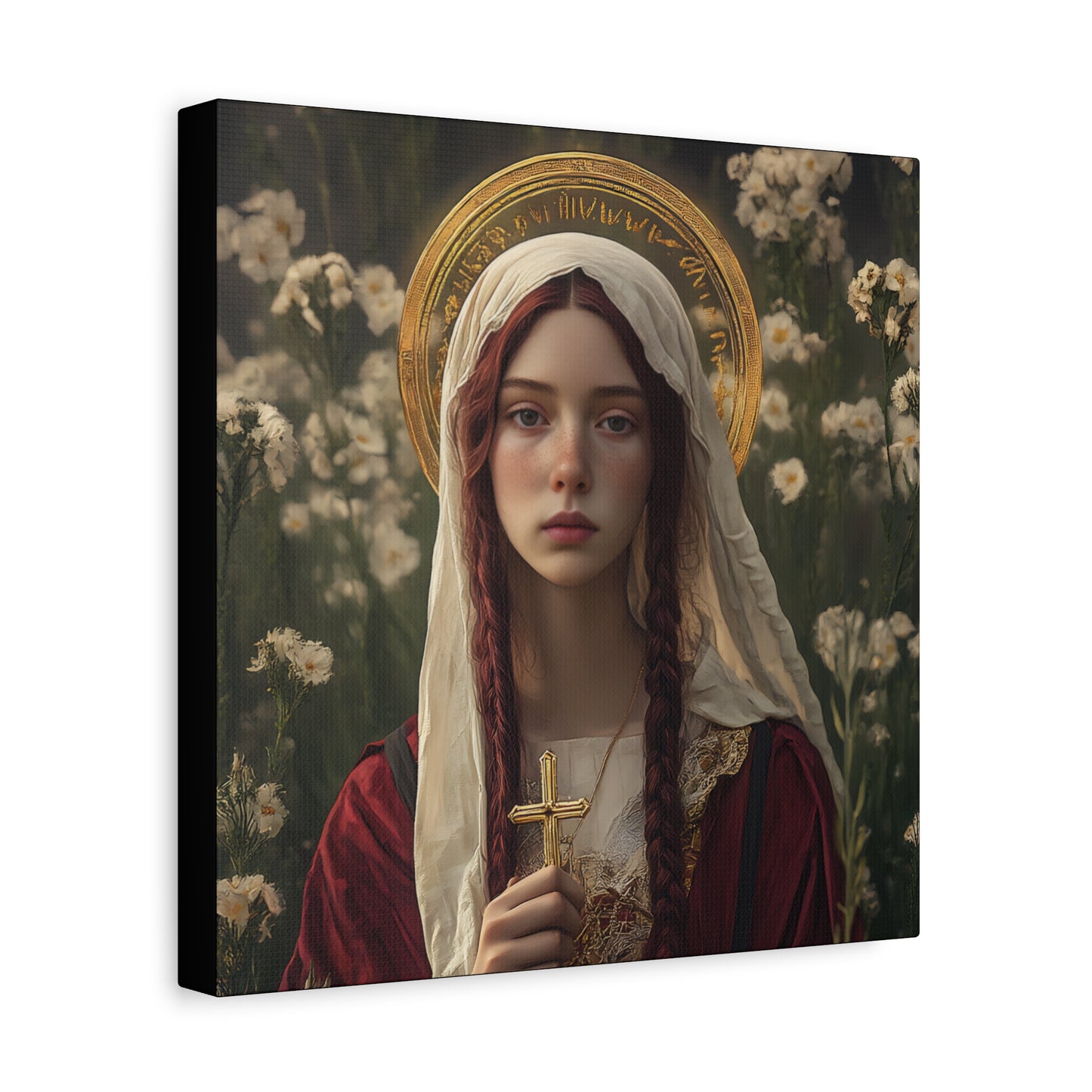 Saint Hilaria - Gallery Wrapped Canvas - Print - Religious Art for your Home - Catholic Art
