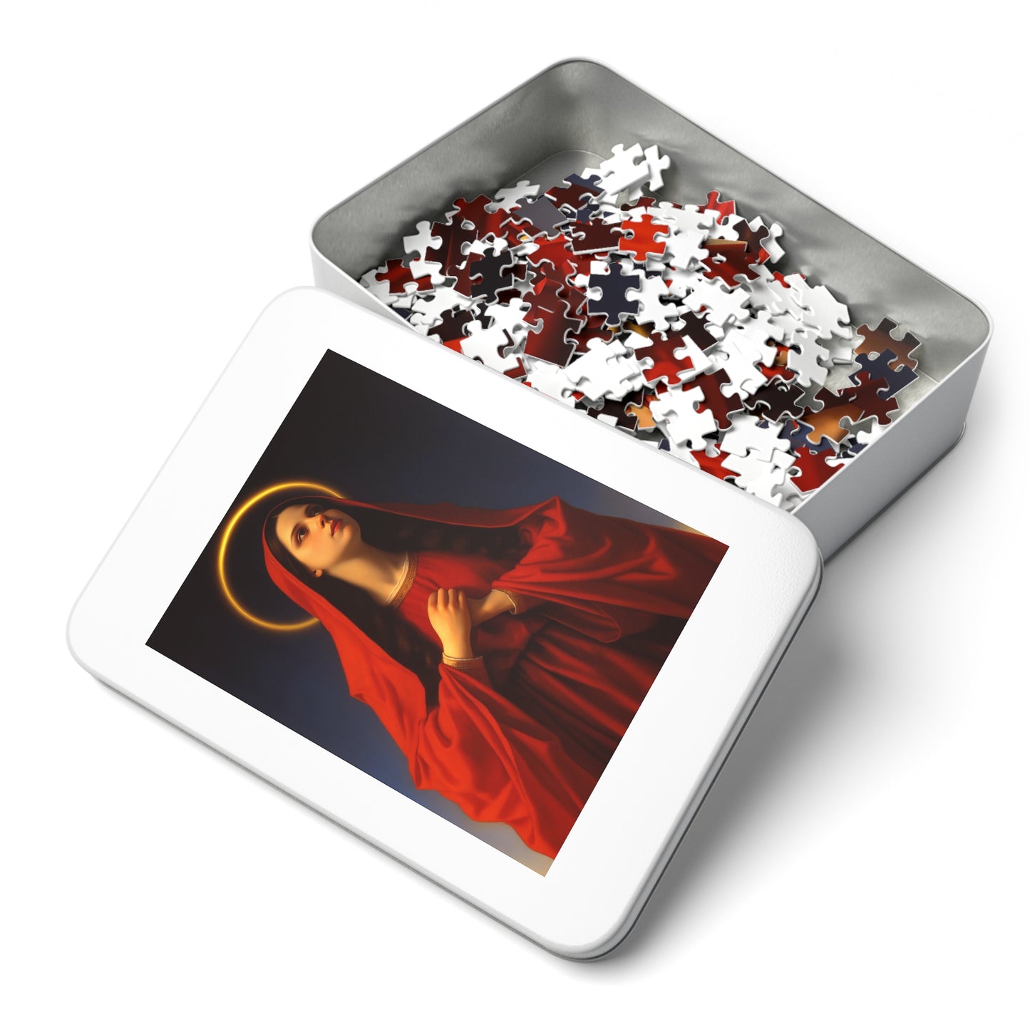 Mary the Blessed Virgin - Puzzle and Keepsake Tin - Religious Jigsaw Puzzle (30, 110, 252, 500,1000-Piece) - Religious Puzzle