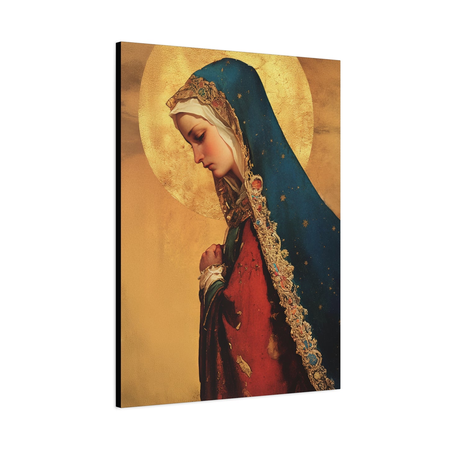Our Lady of Mercy / Our Lady of Ransom - Multiple Sizes - Catholic Home art - Museum Wrapped Canvas - Sanctified Souls Print - Mother Mary