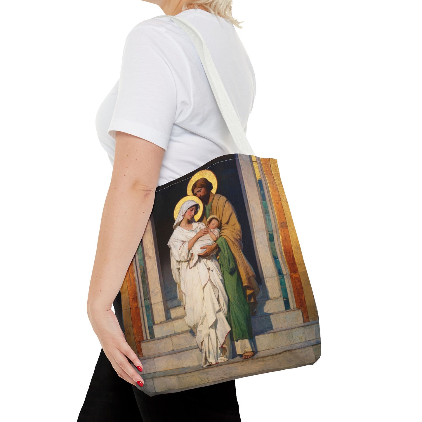 The Feast of the Presentation of the Lord - Holy Family - Tote Bag - Large Medium Small Faith Art Bag - Re-usable Tote Purse - Double Sided