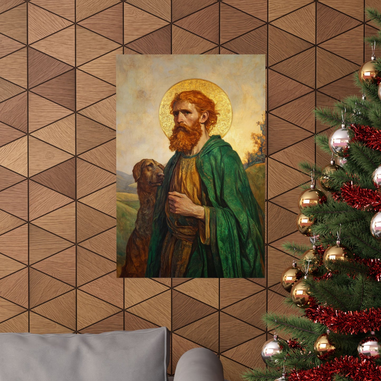 Saint Andrew the Scot - Sanctified Souls Print - Multiple Sizes - Premium Posters - Catholic Art - Christian - Gifts for Catholics
