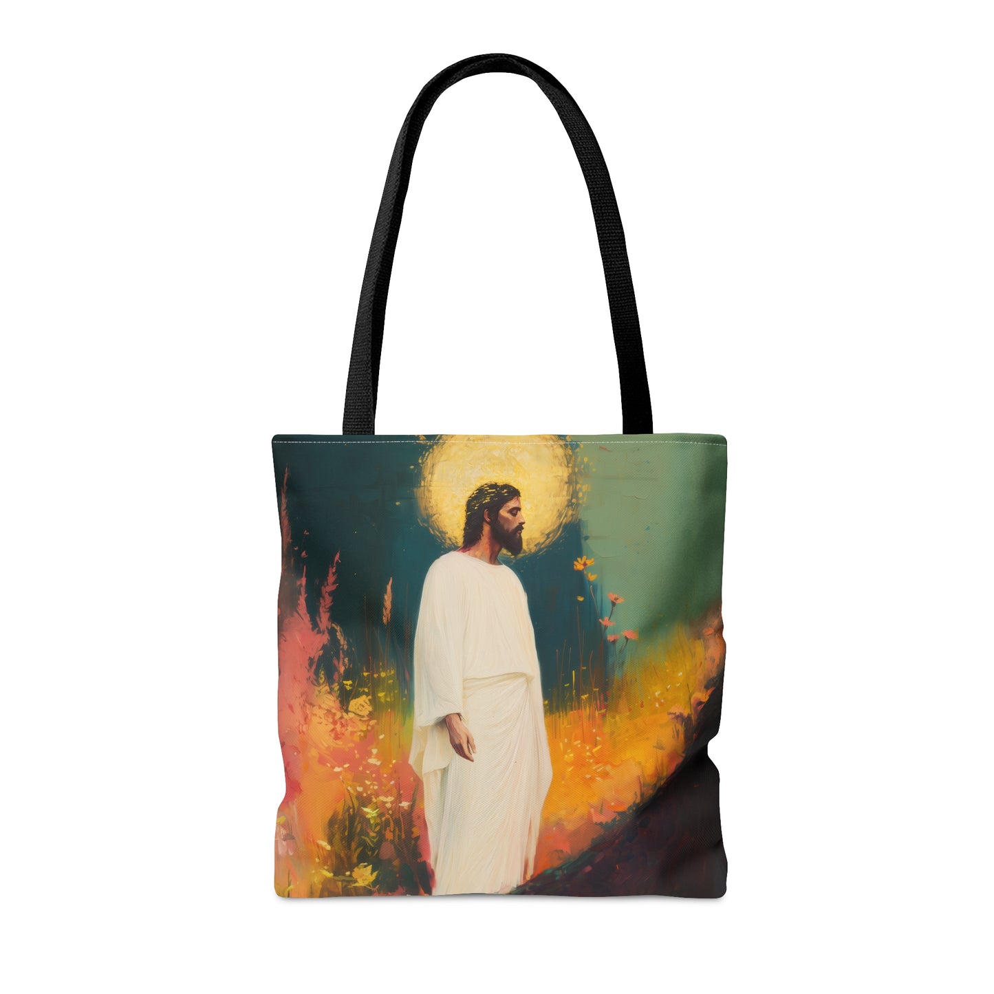 Christus Resurrexit (Christ Is Risen) Tote Bag - Large Medium Small Faith Art Bag - Catholic Faith Purse - Double Sided
