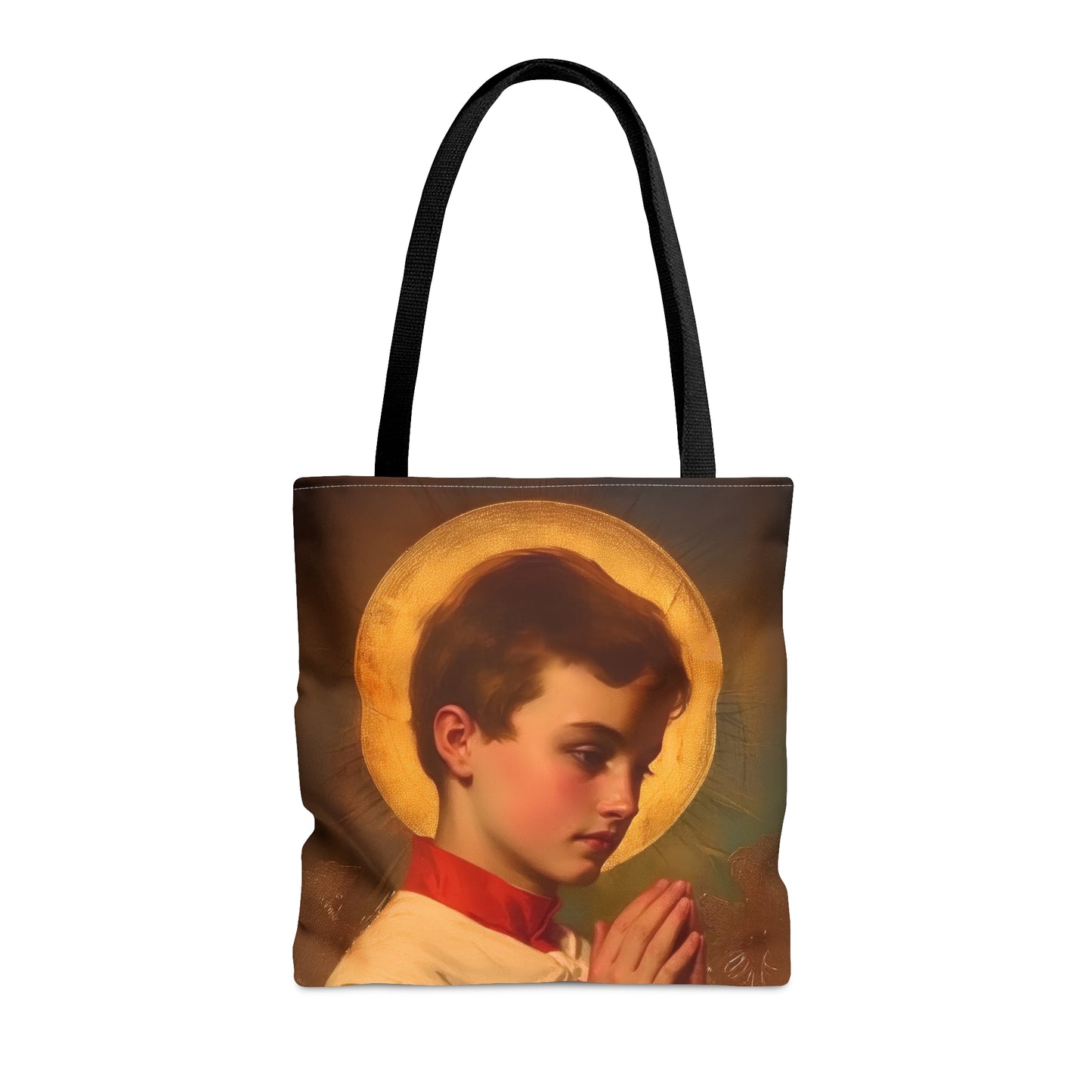 Saint Dominic Savio Tote Bag - Large Medium Small Faith Art Bag - Catholic Faith Purse - Religious - Prayer Bag - Devotional Purse