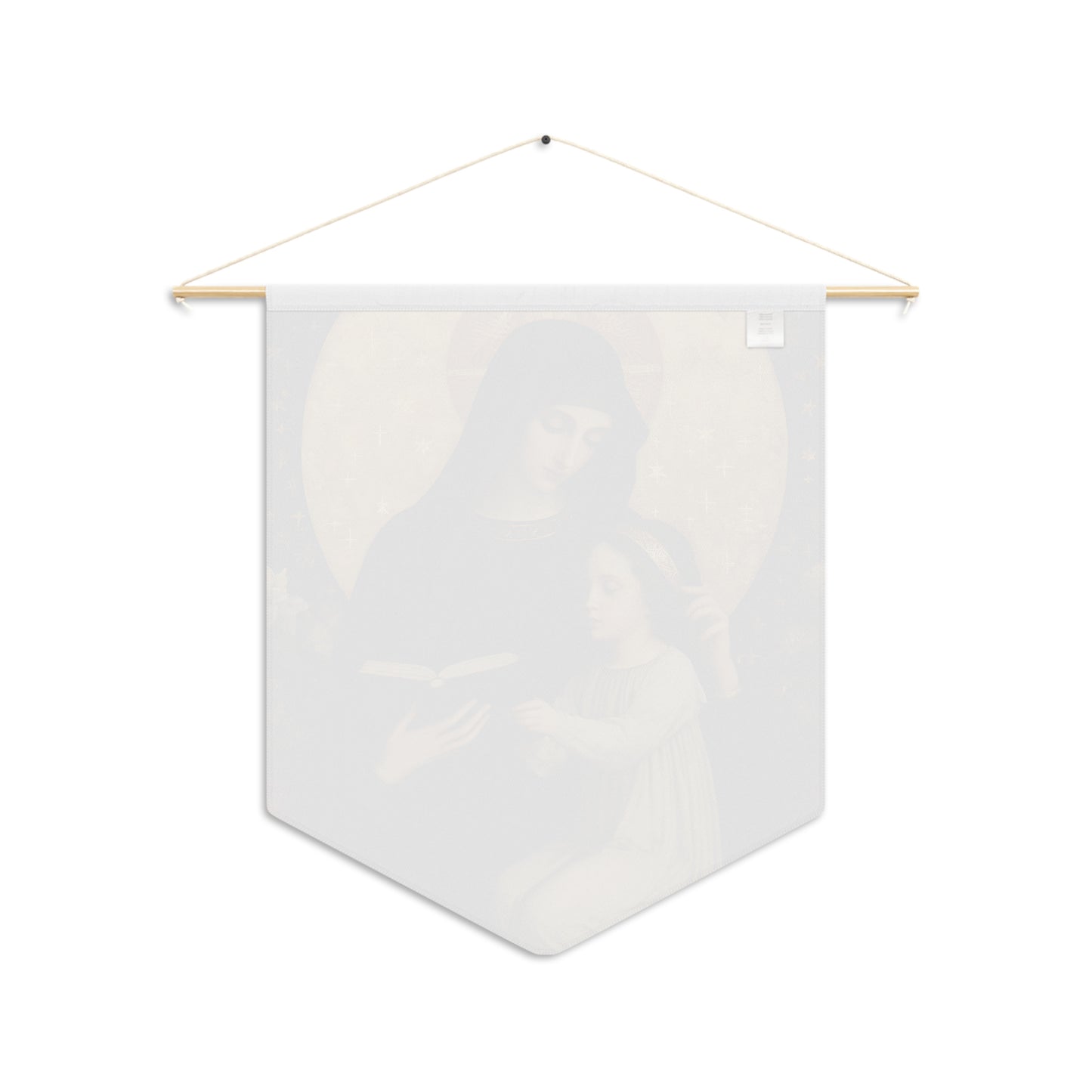 Saint Marcellina Wall Banner / Wall Hanging / Pennant - Unique Religious Art for your home - Prayer room - Catholic Home Art - 18" x 21"