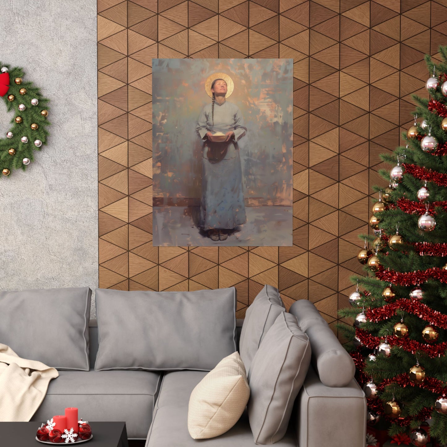 Saint Martha Wang - Chinese Martyr Saint  - Sanctified Souls Print - Multiple Sizes - Premium Matte Vertical Posters