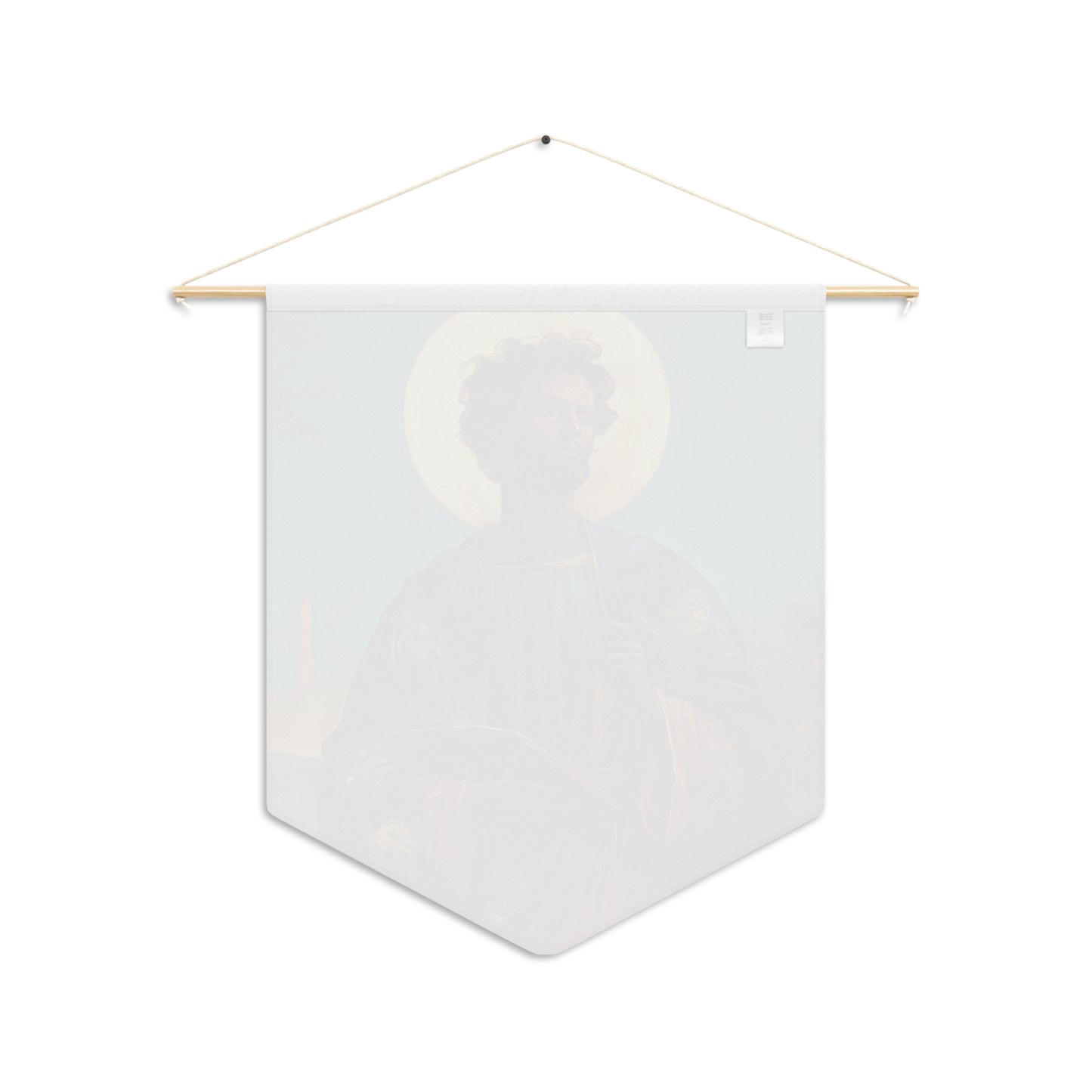 Saint Addal Pennant / Banner / Wall Hanging - Prayer room art - 18" x 21" - Catholic prayer Religious - Large Print Home Decor