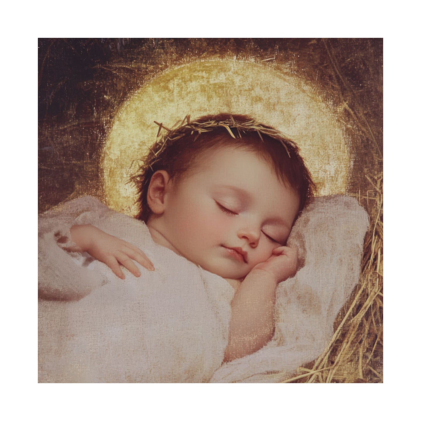 The Christ Child Born Into the Quiet of the World - Sanctified Souls Print - Multiple Sizes - Premium Matte Vertical Posters