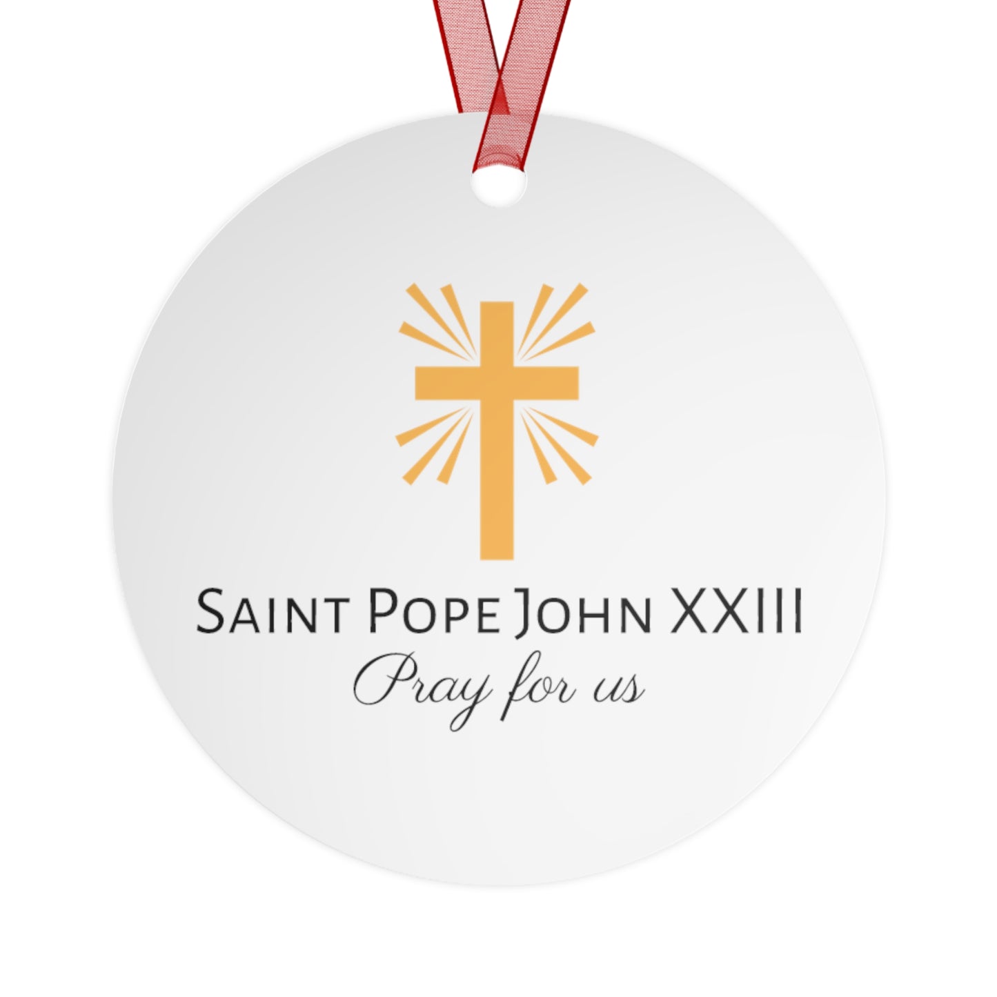 Saint Pope John XXIII  - Religious Holiday Christmas Ornament and Keepsake - Double sided Keepsake Religious Ornament