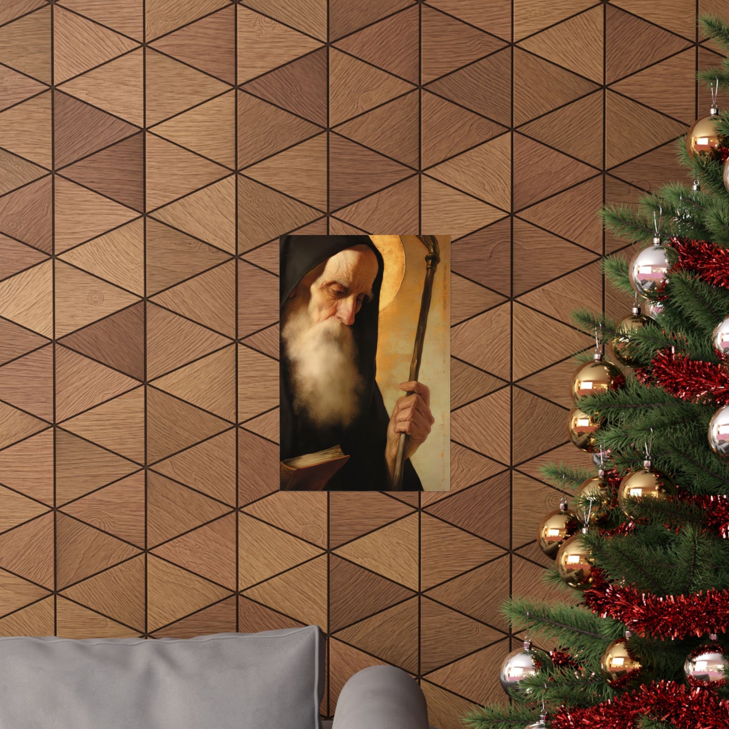 Saint Benedict  - Sanctified Souls Print - Multiple Sizes - Premium Posters - Catholic Art - Christian Home Decor Artwork