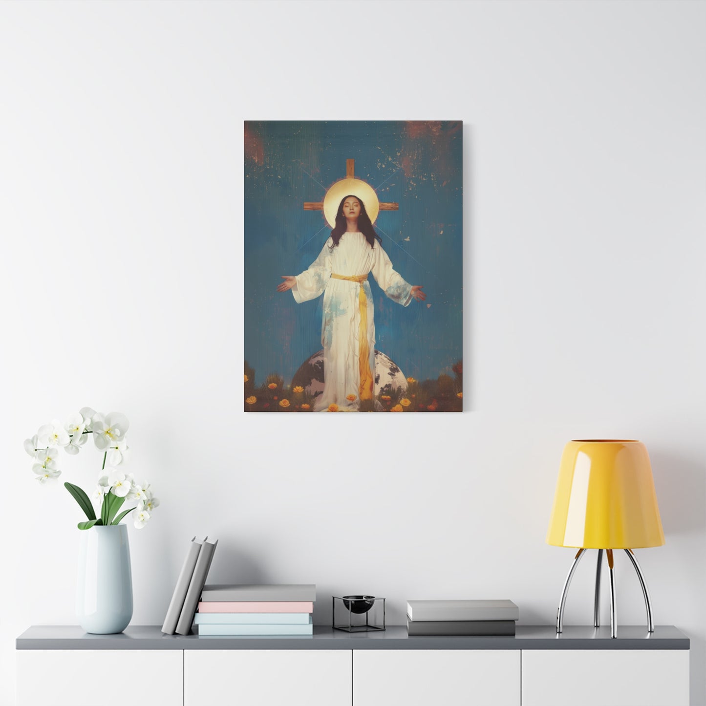 Our Lady of Akita - Mother Mary - Gallery Wrapped Canvas - Print - Religious Art for your Home - Catholic