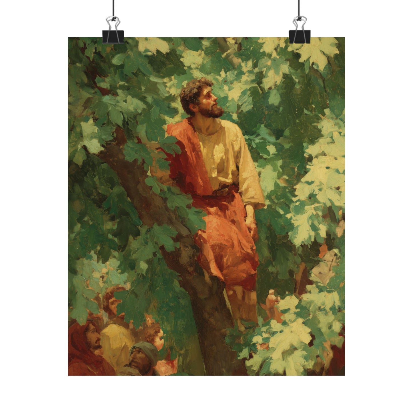 Zacchaeus - Sanctified Souls Print - Multiple Sizes - Premium Matte Vertical Posters