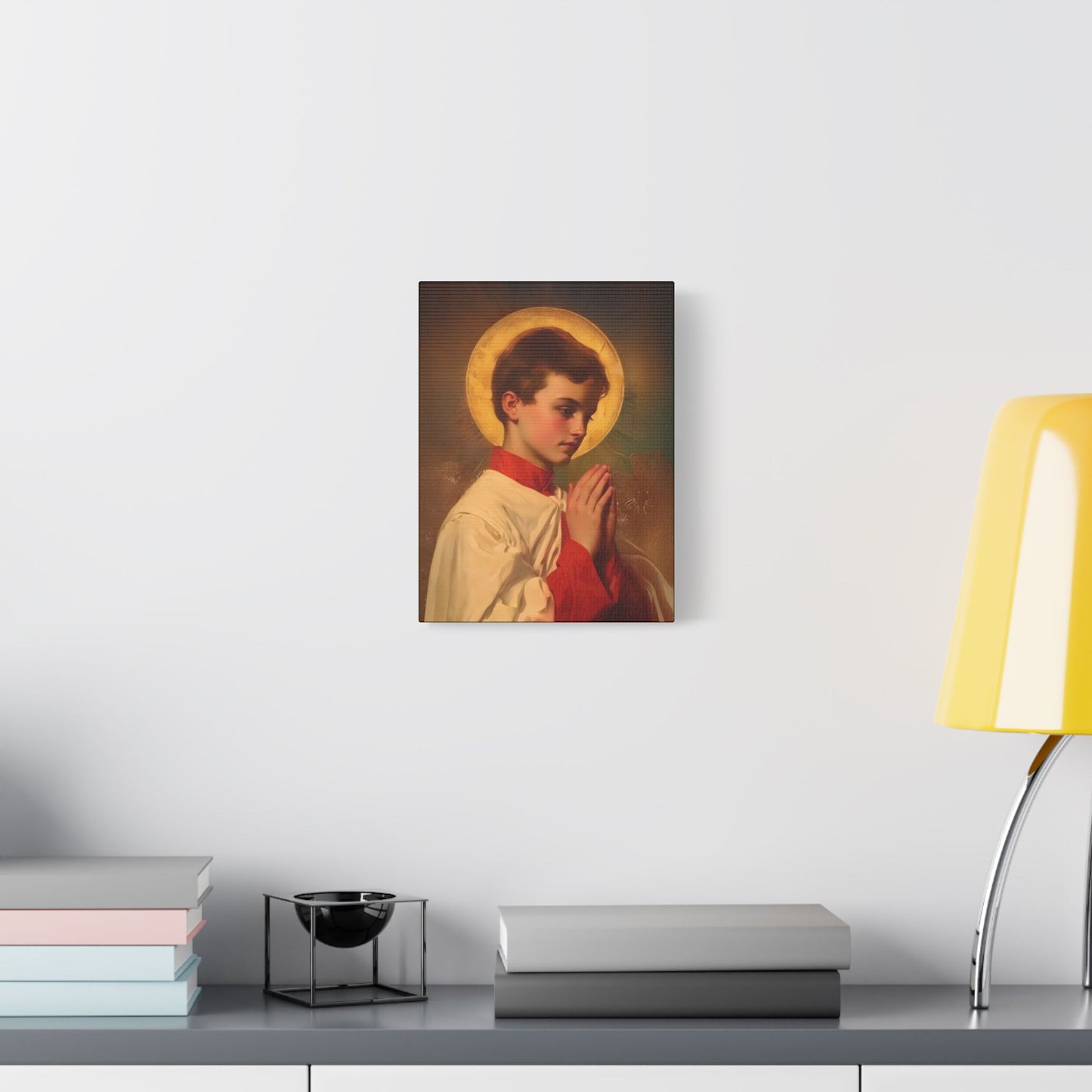 Saint Dominic Savio - Museum Wrapped Canvas - Print - Religious Art for your Home - Christian print - Prayer Room Art - Catholic