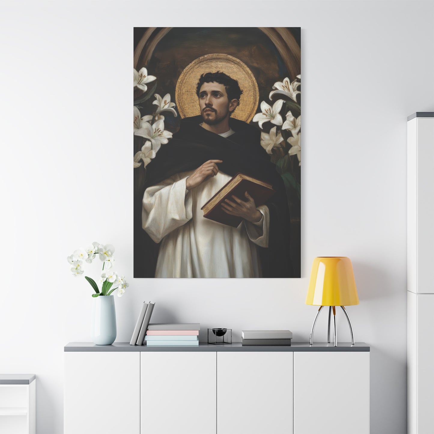Saint Dominic -  Museum Wrapped Canvas - Sanctified Souls Print - Religious Art for your Home - Catholic Patron Saint Art