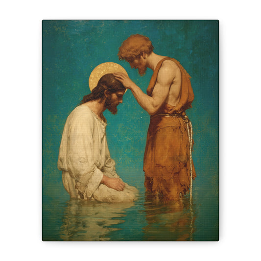 Saint John the Baptist, The Prophet and the Promise - Museum Wrapped Canvas - Print - Religious Art for your Home - Christian print