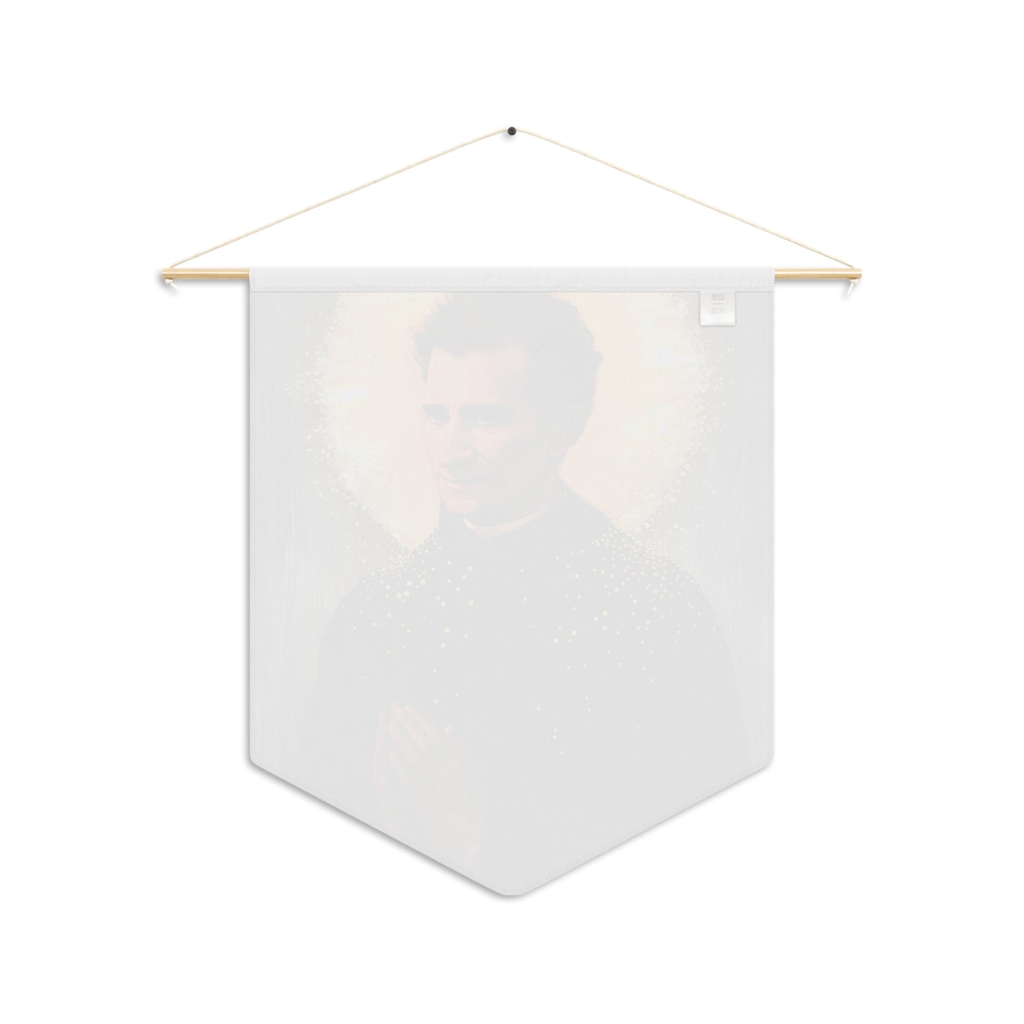 Saint John Bosco Pennant / Banner / Wall Hanging - Prayer room art - Catholic Home Art - Large Saint Art for your home - 18" x 21"