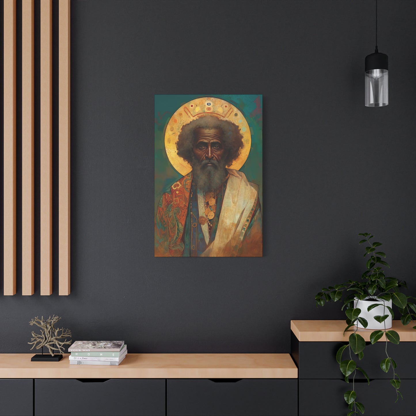 Saint Moses - Museum Wrapped Canvas - Sanctified Souls Print - Religious Art for your Home