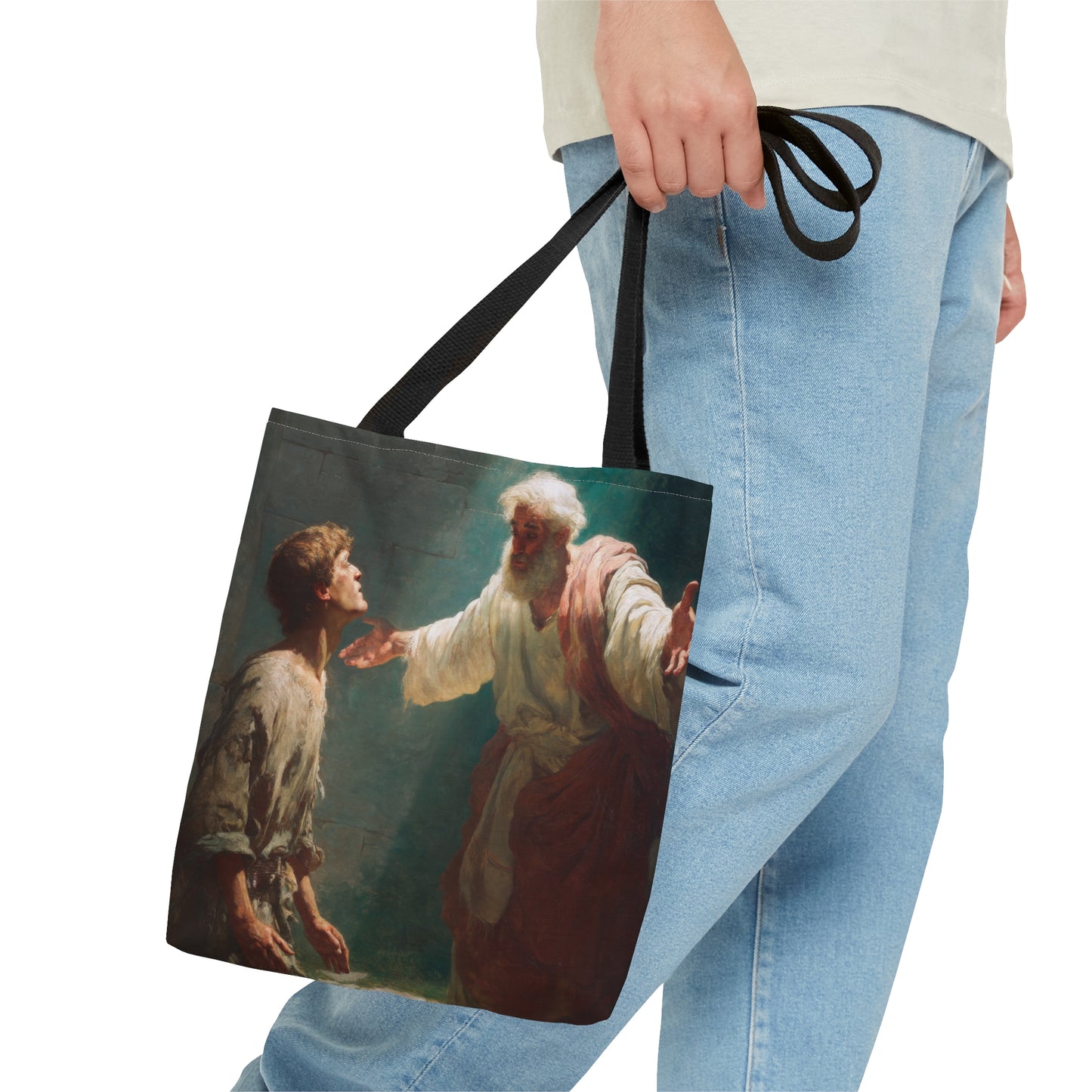 Homecoming of the Prodigal Son - Tote Bag - Large Medium Small Faith Art Bag - Catholic Faith Purse