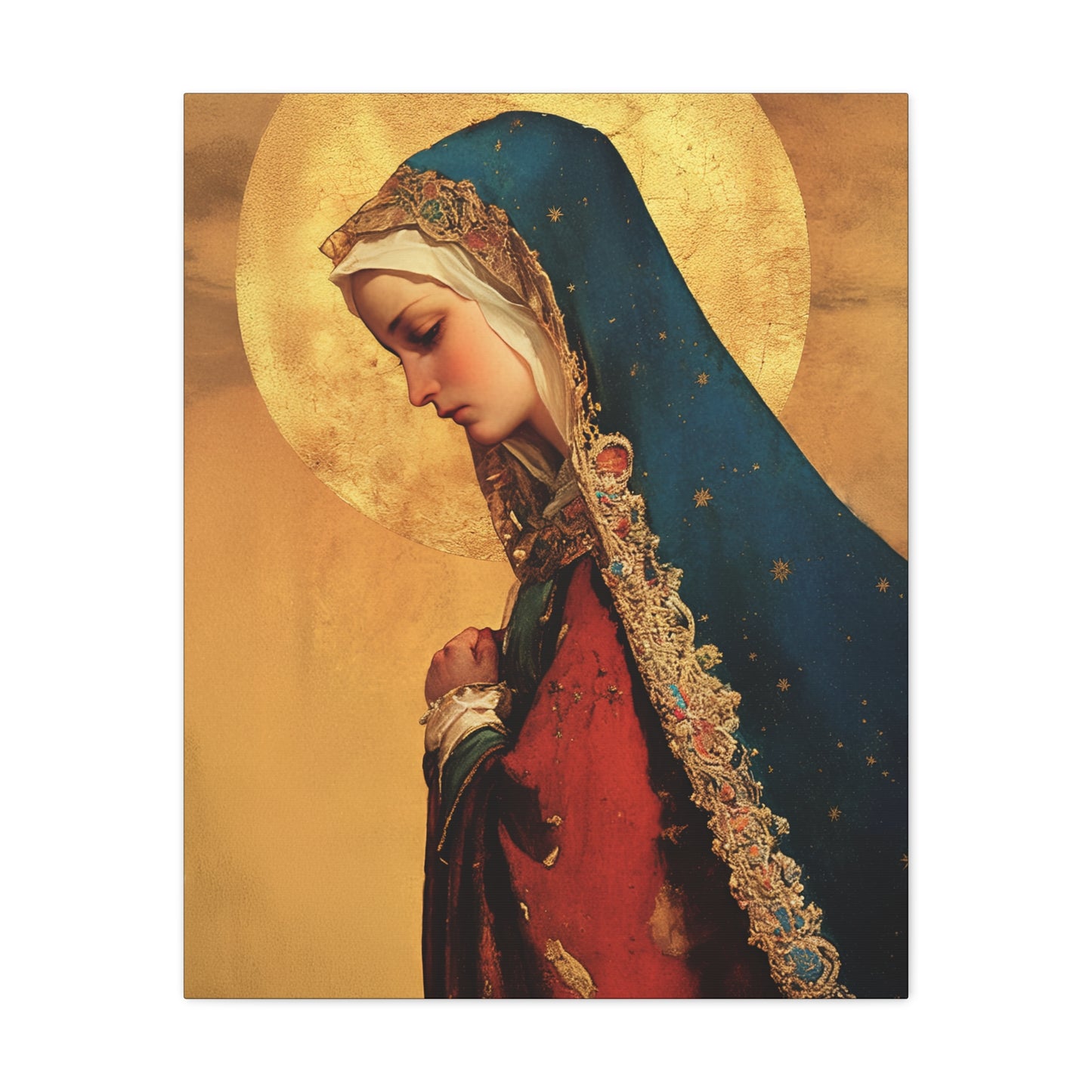 Our Lady of Mercy / Our Lady of Ransom - Multiple Sizes - Catholic Home art - Museum Wrapped Canvas - Sanctified Souls Print - Mother Mary