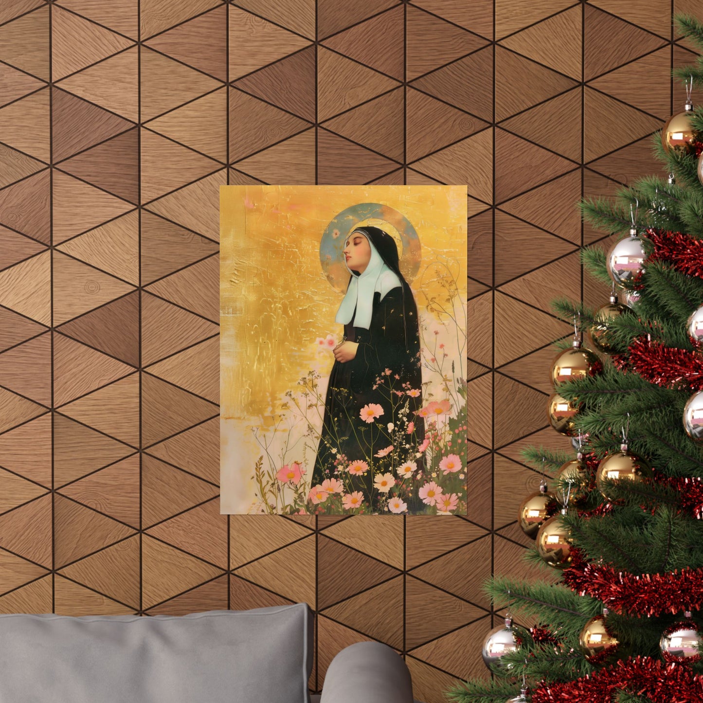 Saint Bernadette  - Sanctified Souls Print - Multiple Sizes - Premium Matte Vertical Posters - Catholic